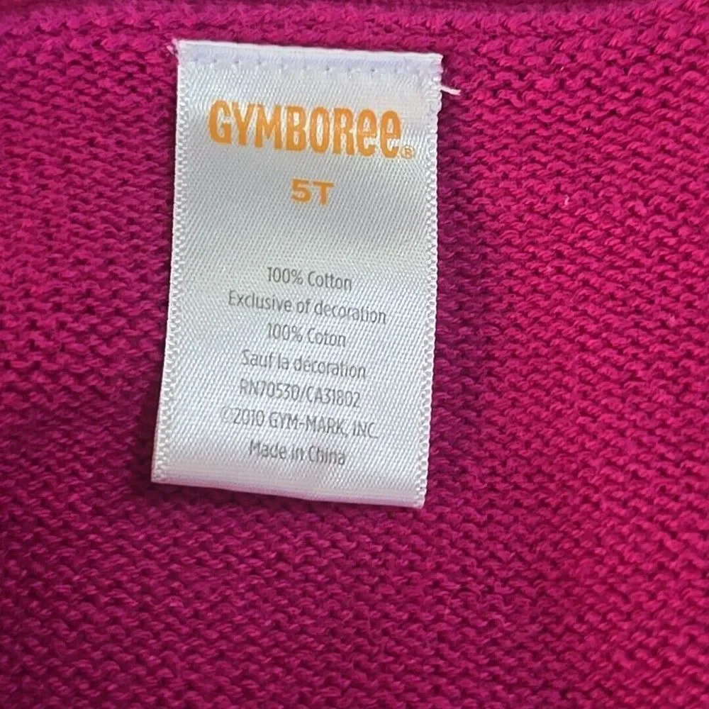 Gymboree Panda Sweater Dress Kids 5T Pink‎ Cable Knit Kawaii Animal Core